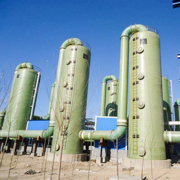 闡述玻璃鋼脫硫塔的工作原理及產品優勢